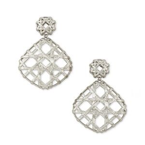 Kendra Scott | Natalie Gold Statement Earrings In Silver
